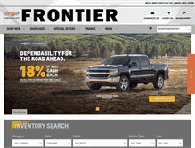 Tablet Screenshot of frontierchev.com